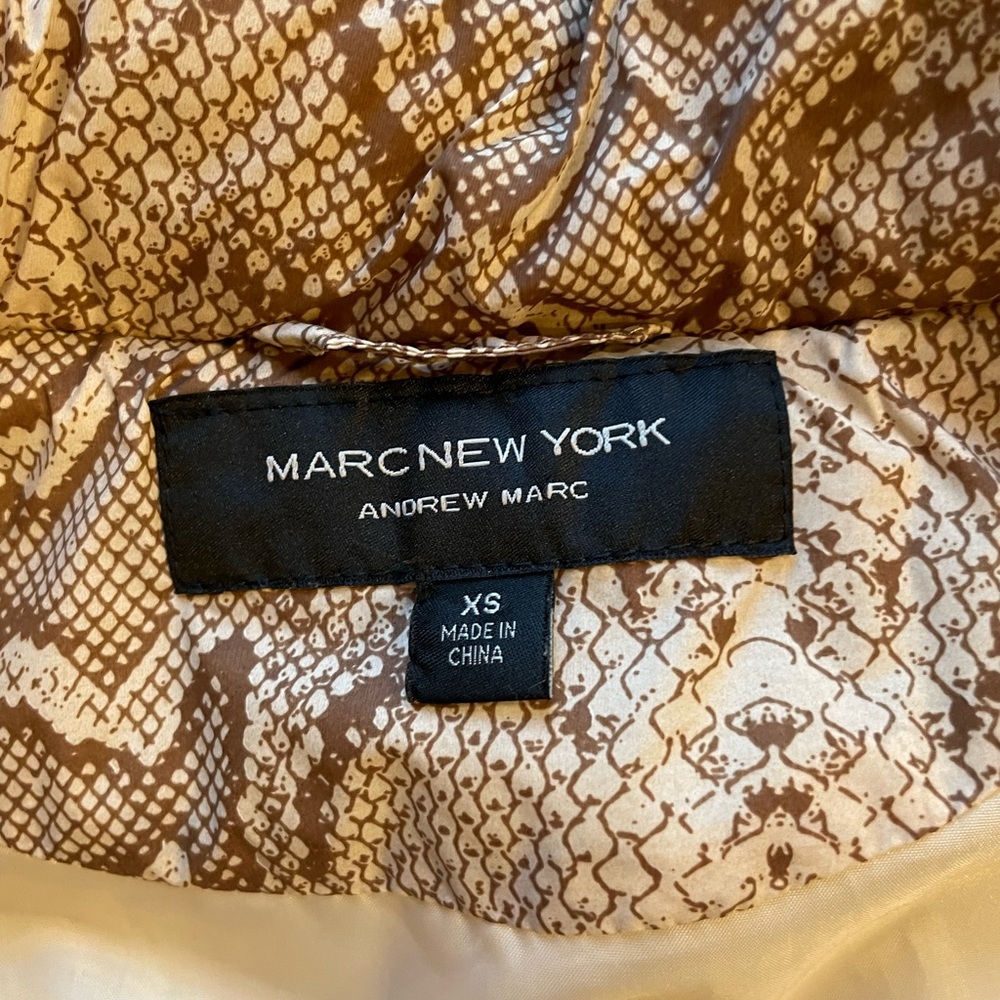 Marc New York Brown and Cream Quilted Vest - Picture 3 of 7
